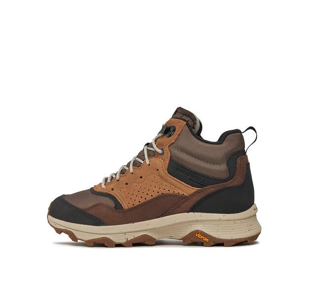 Мужские кроссовки Merrell Speed solo mid wp j004533 коричневые