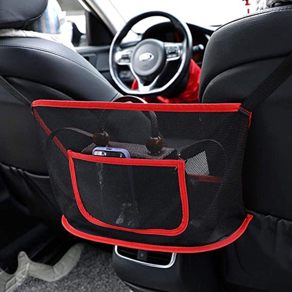 Storage Mesh Pocket Car Backseat Organizer Storage Netting Pouch Car Seat Net Pocket Handbag Holder