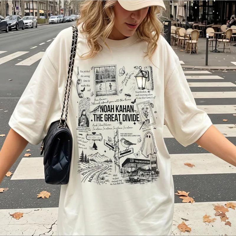 StickSeason Folk Country Music Tee Unisex Ladies Short Sleeve Tshirt Basic Round Neck Printed Tshirts High Quality Streetwear
