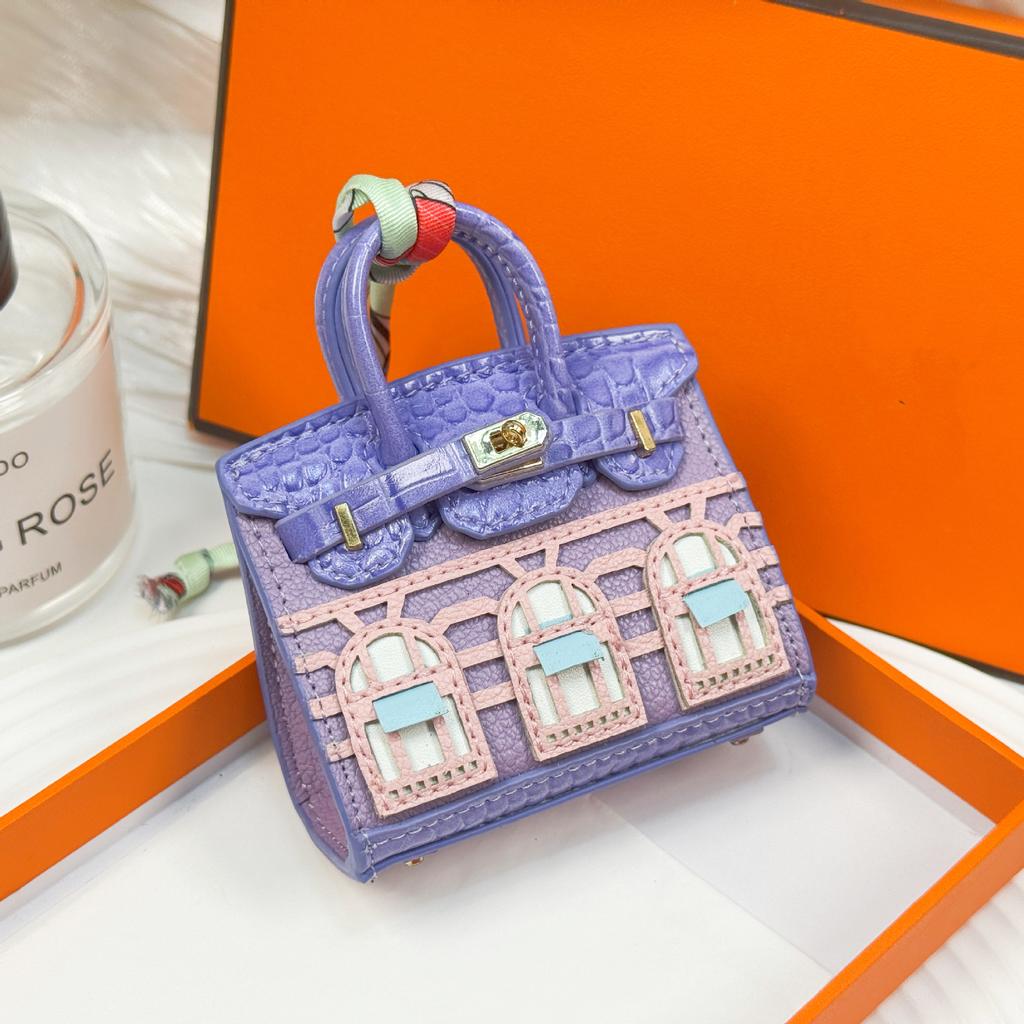 Neuer modischer Mini-Kleinhäuser-Taschenanhänger kleine Tasche süßer Taschenanhänger Mund roter Umschlag Kopfhörertasche Autoschlüsselanhänger