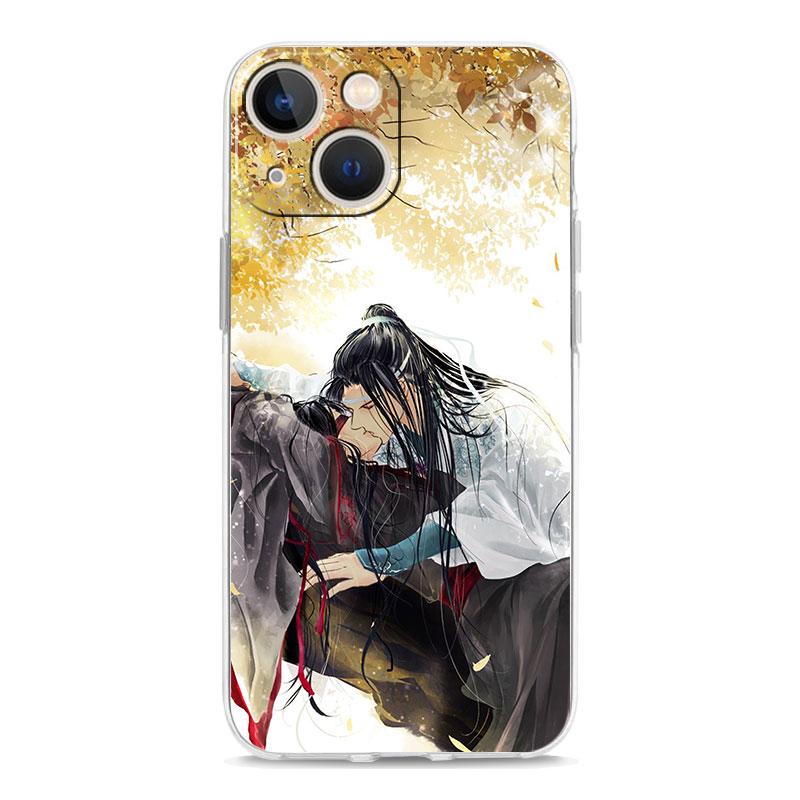 Luxus-Telefonhülle für iPhone 15 14 13 12 11 Pro Max XS X XR 7 8 Plus Soft Clear Stoßfeste Hülle Anime Mo Dao Zu Shi Wei Wuxian