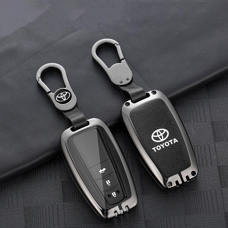 Car Key Case For Toyota 86 Camry Corolla Crown Highlander Rav4 Alphard Vellfire Venza Yaris Prado Hilux Fortuner Land Cruiser