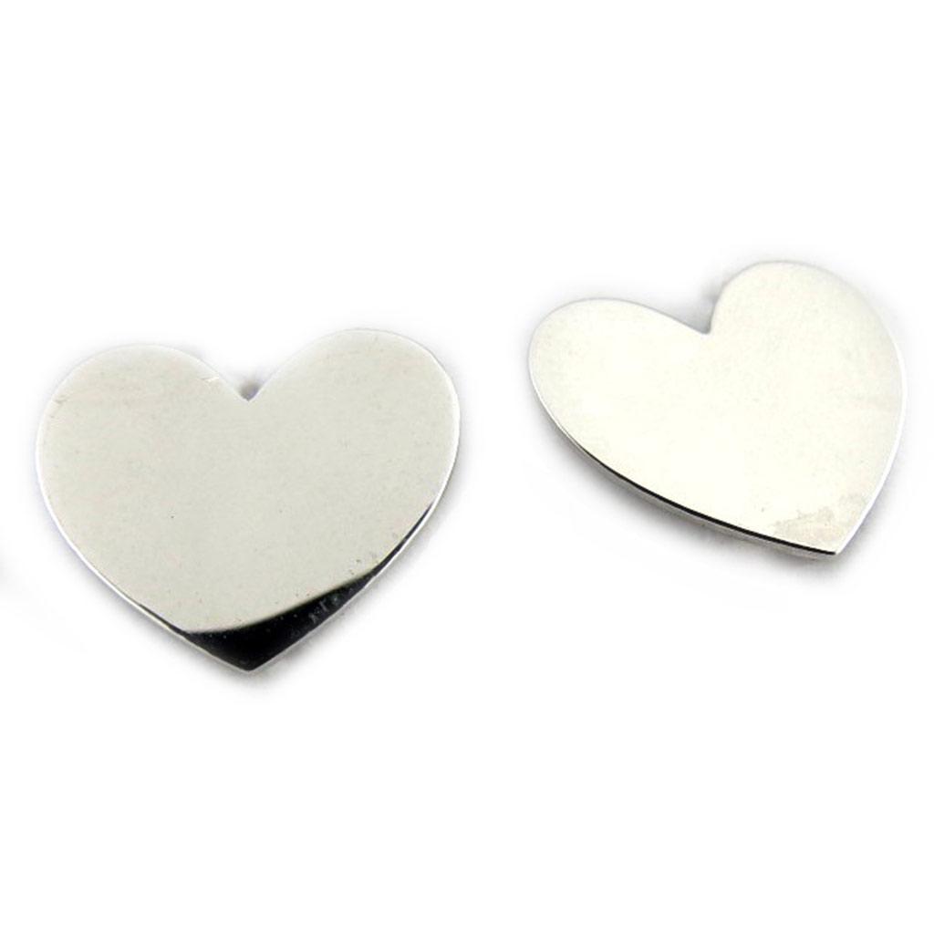 Les Trésors De Lily [N2227] - Silver 'Card Games' Earrings (heart)