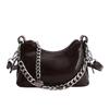 Stylish Crescent Crossbody Bag Women - PU Leather Mini Shoulder With Zip Daily Use Korean Japanese Fashion