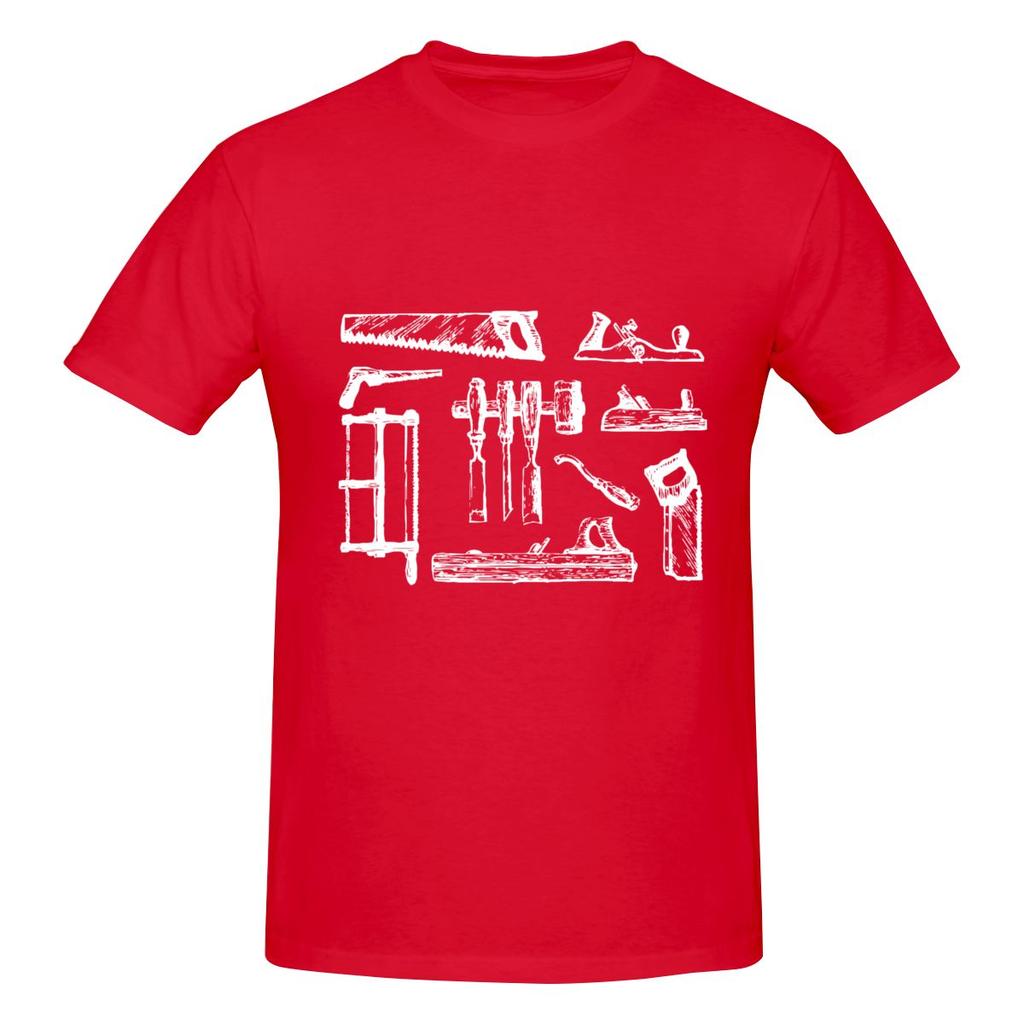 Vintage Woodworking Tools Wrinkleresistant Tshirt Niche Street Faderesistant Shirt
