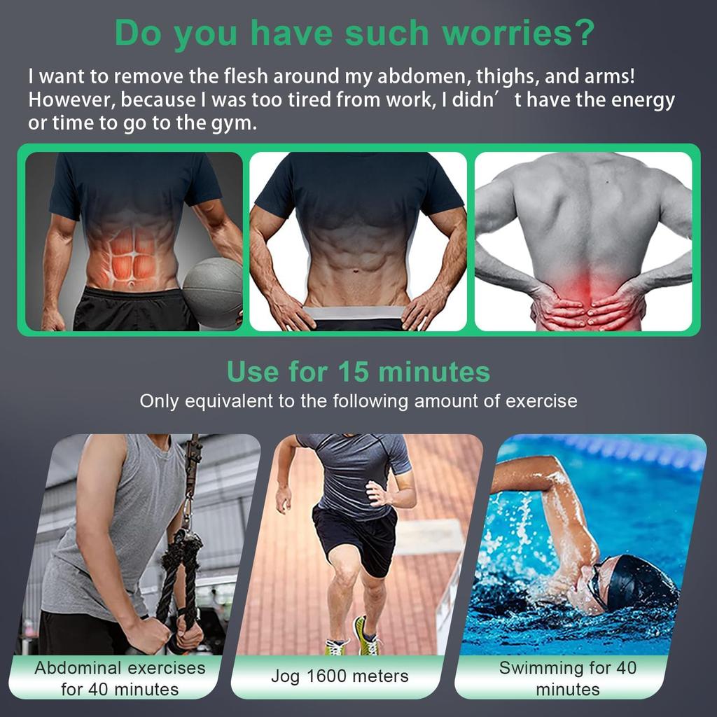 Electronic Muscle Stimulator Abs Stimulator Muscle Toner Ab Machine Trainer For All Body Strength Training Workout Equipment