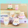 Butter Cute Bear Donut Burger Swing Food Series Model Ornament Set Decor Desktop
