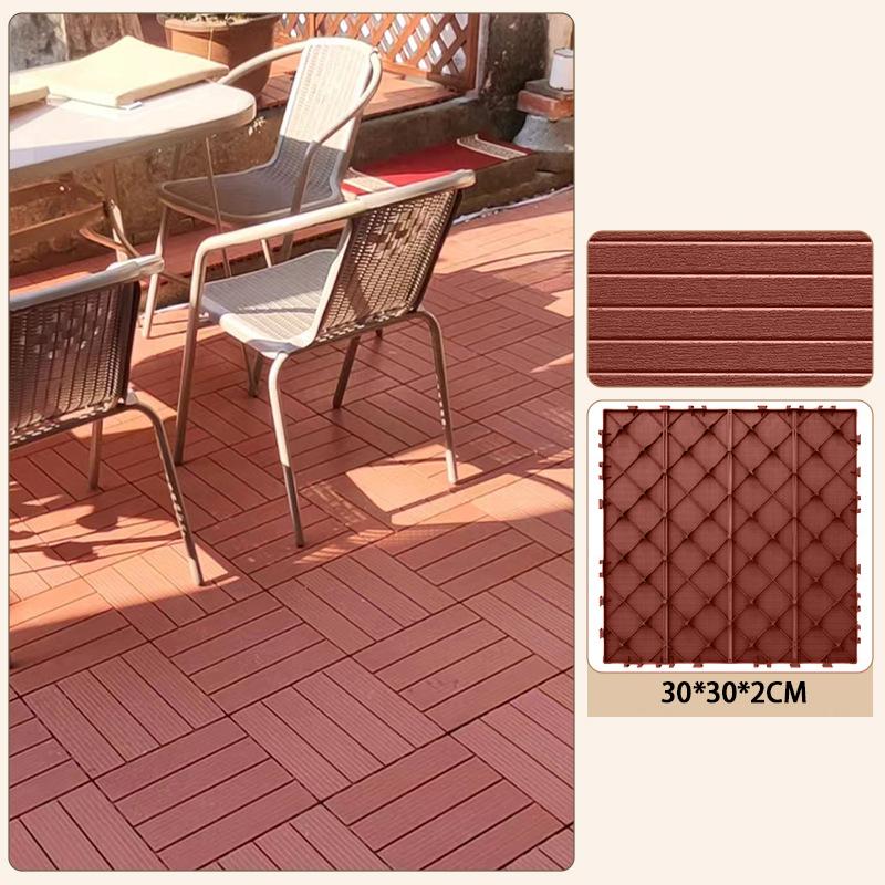 Odolné Recyklovatelné Dřevoplastové Propojitelný Terasové Dlaždice Voděodolné Vnitřní Venkovní Podlahy