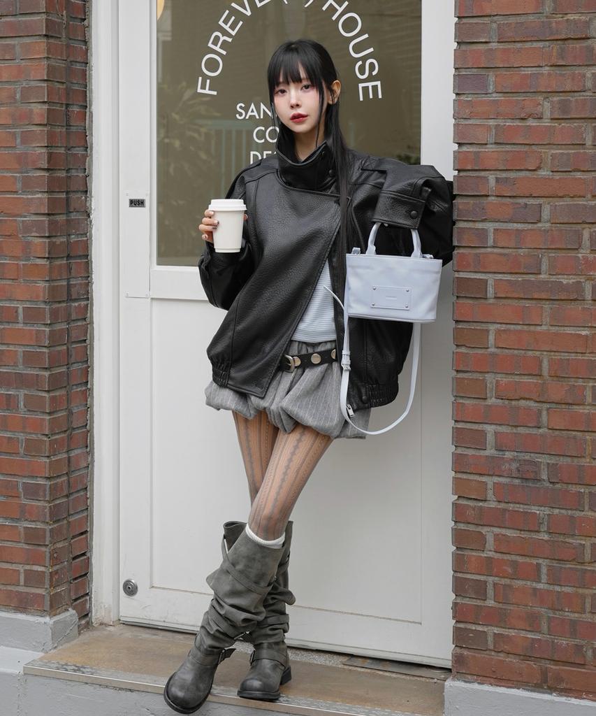 Raiment Stud Patch Macaroon Bag_Sky Blue