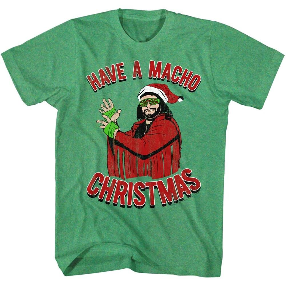 Macho Man Randy Savage Have A Macho Christmas Men s T Shirt WWE Wrestling 4XL
