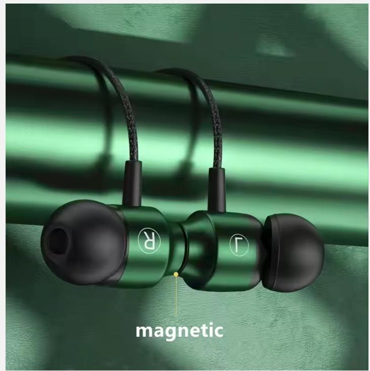 Gamer Wired Headphones Gaming Wired Earphone Metal HiFi Bass Stereo 3.5mm Earphone Earbud For Phone Computer Mic L Jack Magnetic