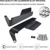 Aluminum Alloy Motorcycle Rear View Mirror Adjustable Reversible Stealth Winglets Mirror Foldable Mirror Large Field of View
