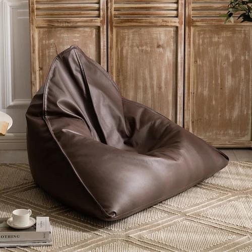 Japanese Lazy Sofa Tatami Bean Bag Balcony Lying Light Luxury Leather Children's Reading Single Chair