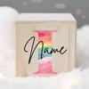Personalized Money Box Kids Money Boxes Rainbow Letter with Name Coin Collection Box Wooded Coin Bank Child Birthday Shower Gift