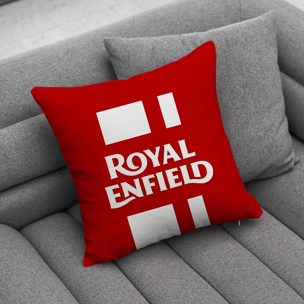 RROYALS EENFIELDS Logo Pillow Case Pillowcase Home Sofa Cushions Car Cushions Pillowcover Office Pillowshell Pillow