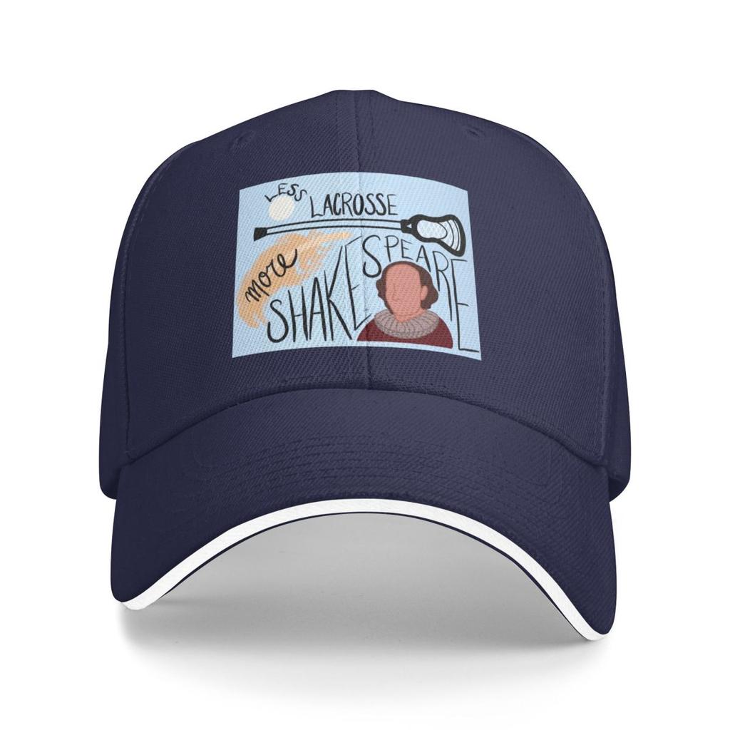 Less Lacrosse More Shakespeare Baseball Cap Hat Man For The Sun Military Tactical Fashionable Wild Ball S Women Mens