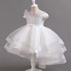Girls' Summer Birthday Mesh Princess Dress - Formal Puffy Performance Costume