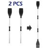 1 Pair Thicken Kayak Paddles Aluminum Alloy Heavy Duty Anti-twist Canoe Oars Portable Kayak Boat Paddle Board Surfing