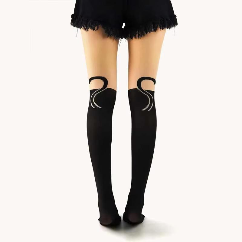 Women Tights Kawaii Lingerie Cute Cat Anime Stockings Women Pantyhose Harajuku Japan Fashion