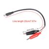 Type C Male to Double Alligator Clip Test Detection Cable for Electronic Laboratory Power Supply Wire Test Leads Cord