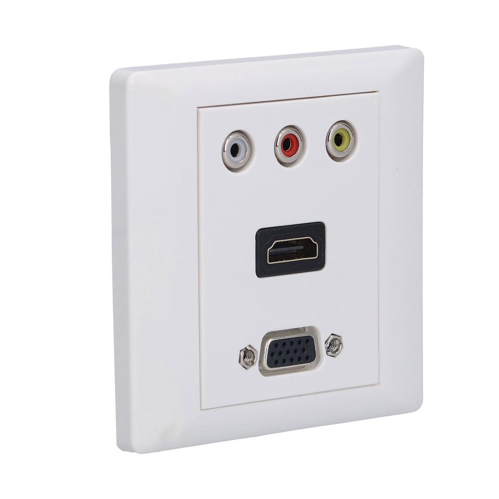 Audio Video Wall Socket Support 1080P High Impact Resistance Durable Composite Video Panel