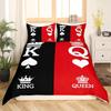 Couple Black And Red Series Three-Piece 3D Digital Printing, Bedding