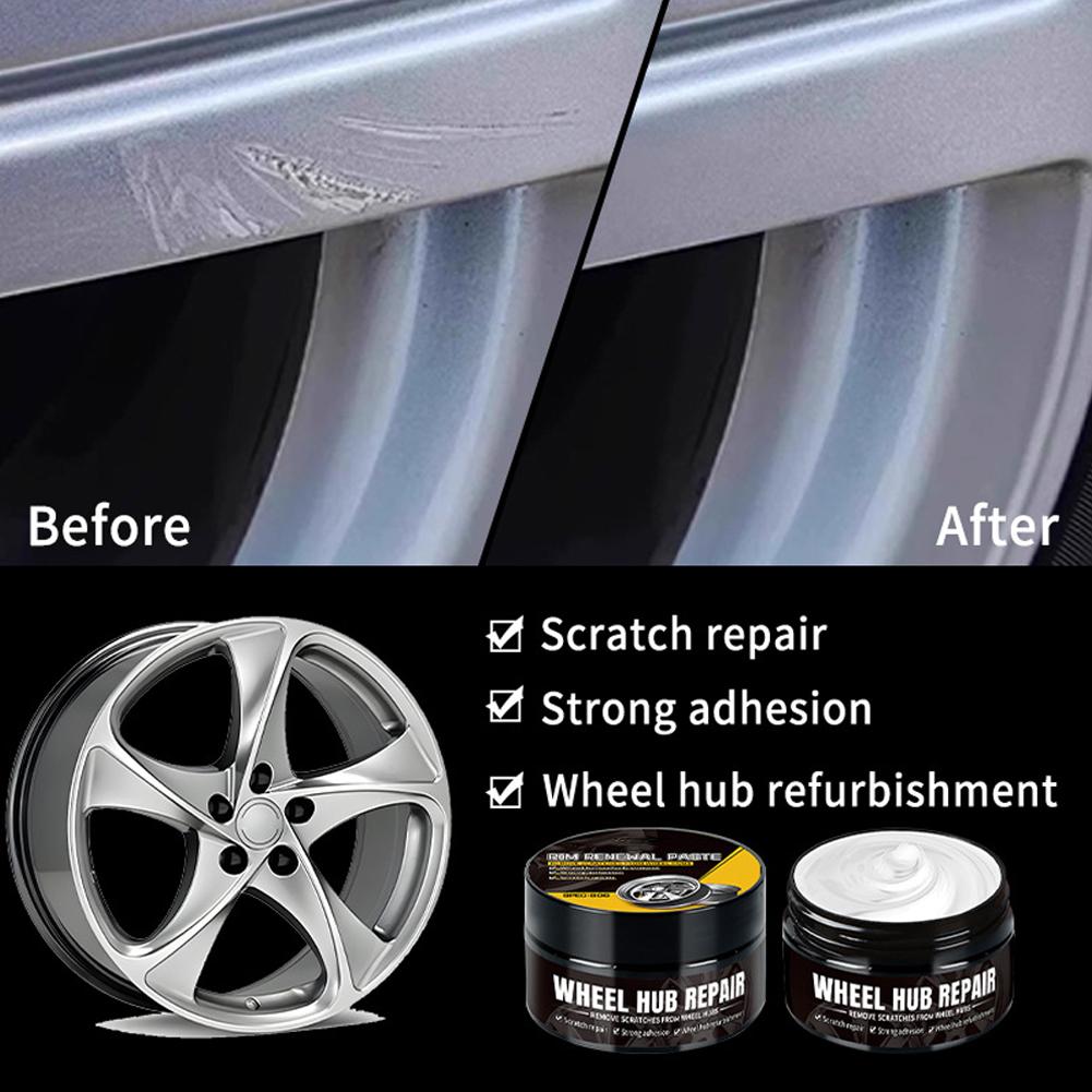 Car Wheel Rim Scratch Refurbishment Paste Wheel Hub Scratch Repair & Polishing Paste Scratch Remover Enhances Shine