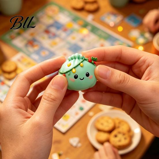 Cute Desk Accessory 24 Day Christmas Countdown Calendar, Soft TPR Bun Squeeze Toy Birthday Gift for Children Set Stress Relief, Festive Holiday