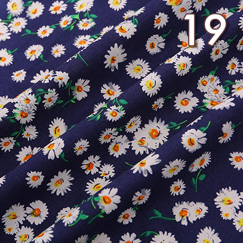 100*150cm Pastoral Style Small Floral Printed Cotton Fabric Summer Thin Flower Fabric For DIY Dress Patchwork Sewing Accessories