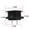 DC 5V-48V Mini Round Waterproof Motorboat Motorcycle LED Panel Touch Switch Digital Voltmeter Tester Monitor Display Voltmeter