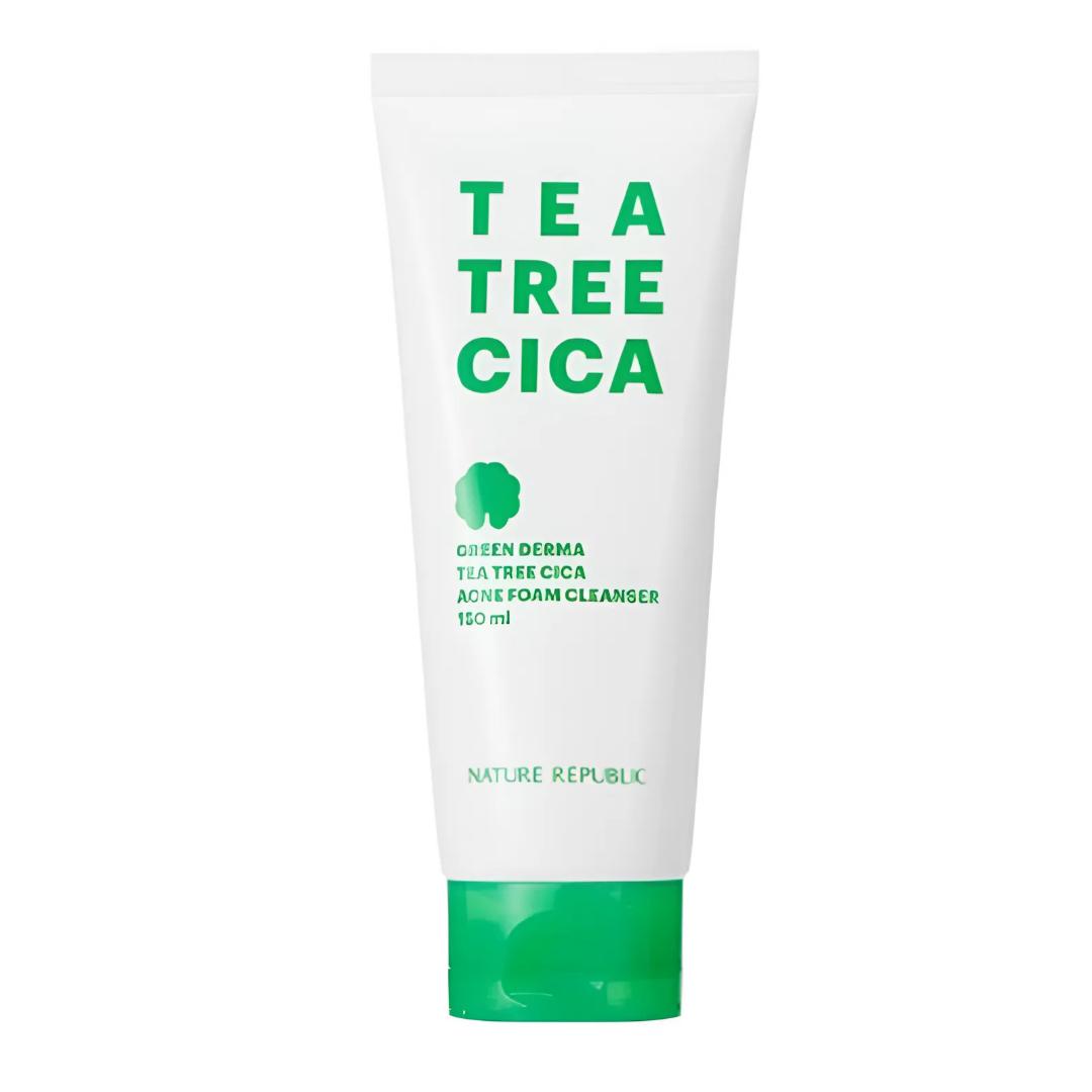 

[NATURE REPUBLIC] Пенка для умывания Green Derma с чайным деревом и цика от акне 150 мл