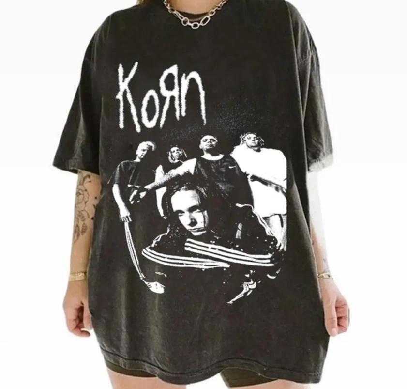 Винтажная футболка группы Korn S