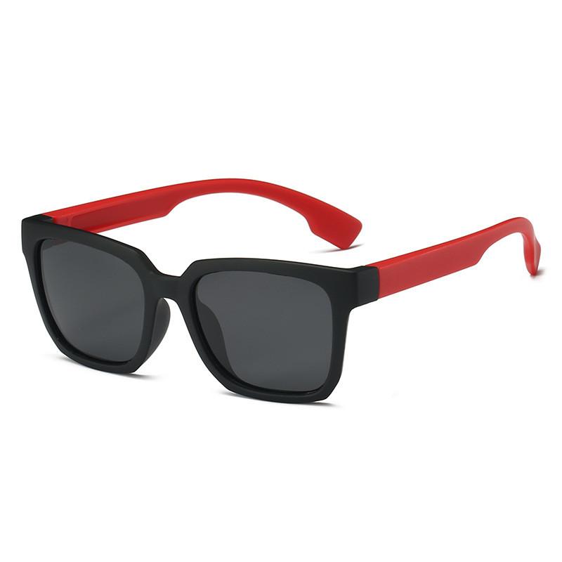 Óculos de Sol Quadrados para Crianças Com Lentes Polarizadas Tac Para Esportes ao Ar Livre e Moda