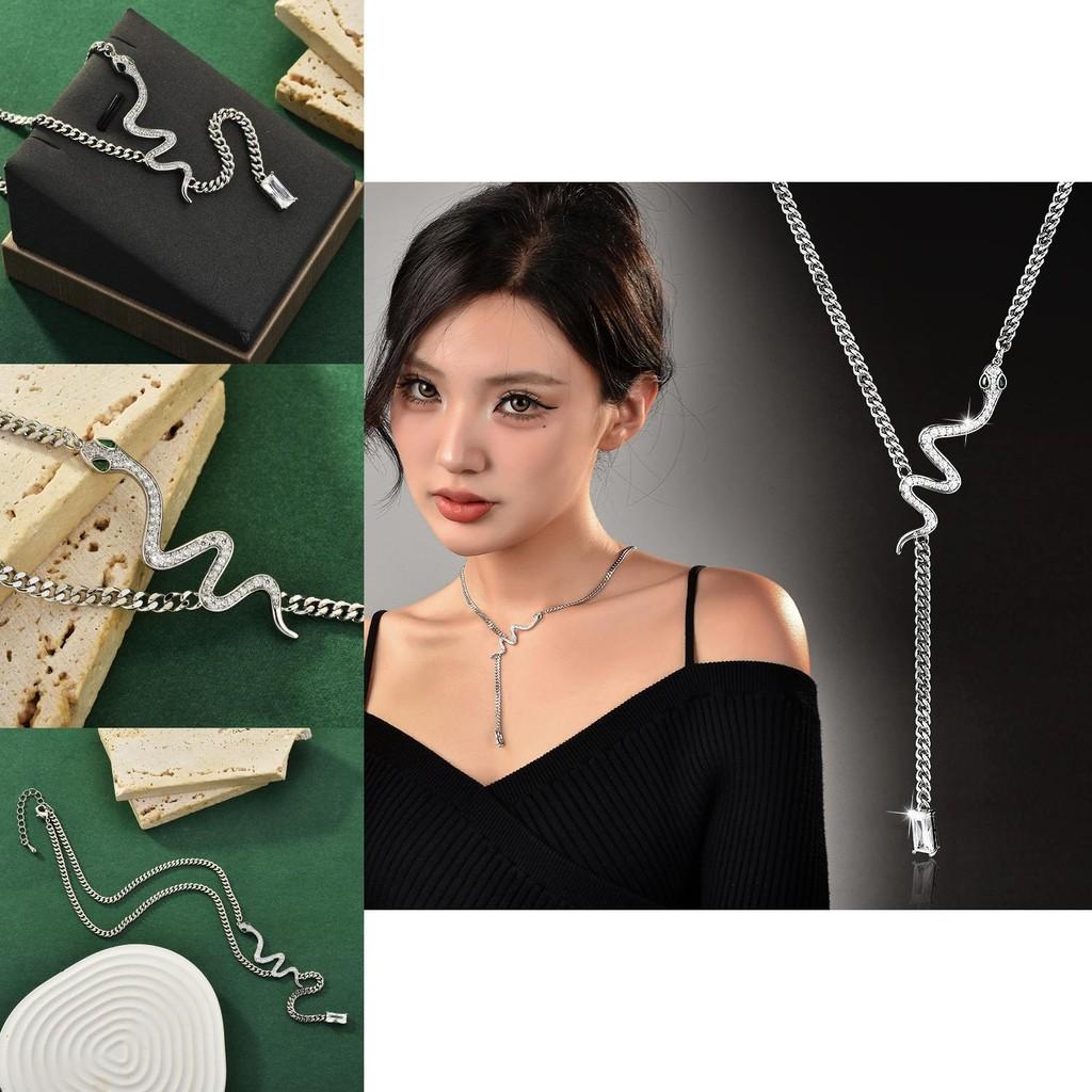 Fashionable Snake Bone Necklace For Women Elegant Casual Unique Jewelry Fall 2024