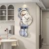 Wall Clock Modern Minimalist Cartoon Astronaut Quiet Wall Hanging Clock for Living Room Dining Room Doorway