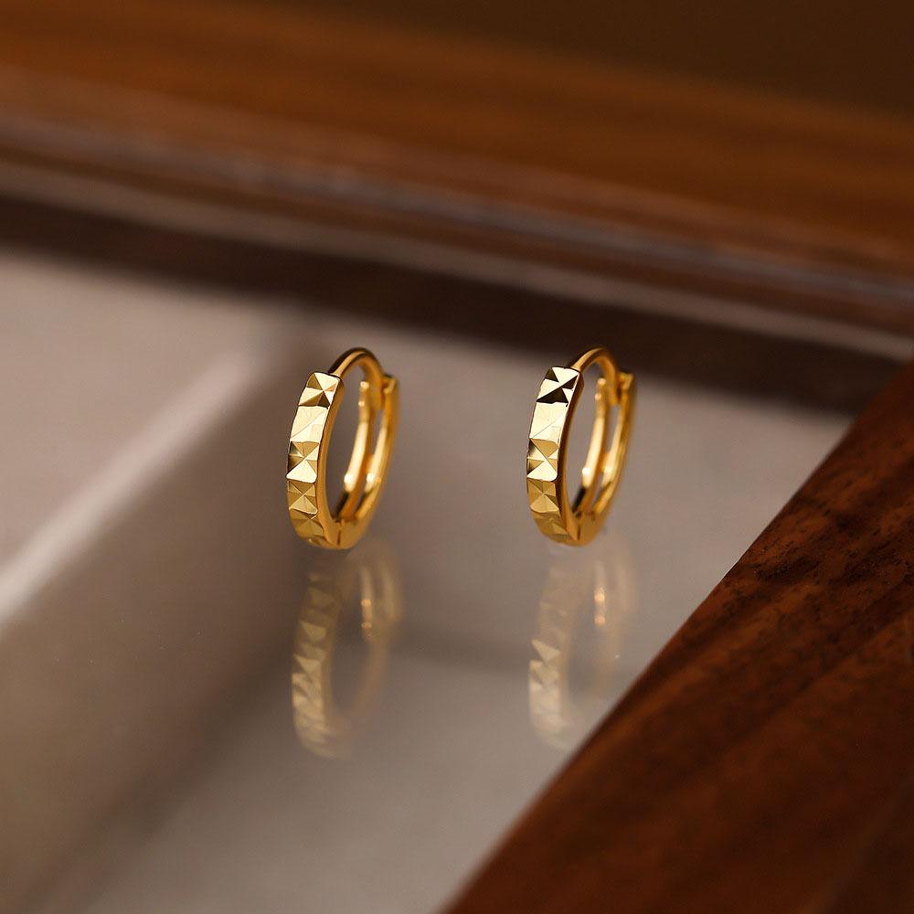 S925 Sterling Silver Rhombus Shaped Floral Earrings for Women Jewelry Accessories YB-XY-623