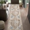 Bohemian Corridor Area Rug Anti-slip and Stain-resistant Kitchen Floor Mat Bedroom Balcony Rug Home Decoration