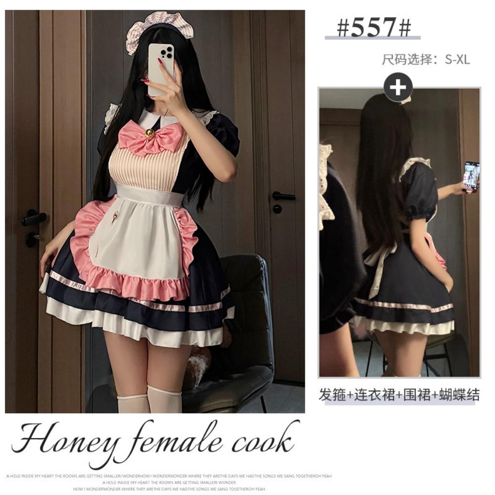 Xianyi Two-dimensional Animation Cos Uniform Japanese Sweet and Cute Plus Size Maid Dress Lolita Clothes 557