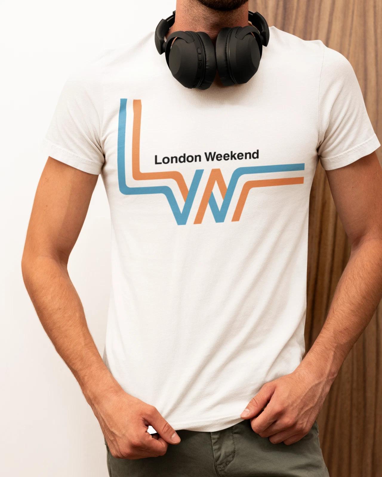 London Weekend Television Retro 70s Logo T-Shirt TV vintage YTV LWT STV BBC 80s 4XL