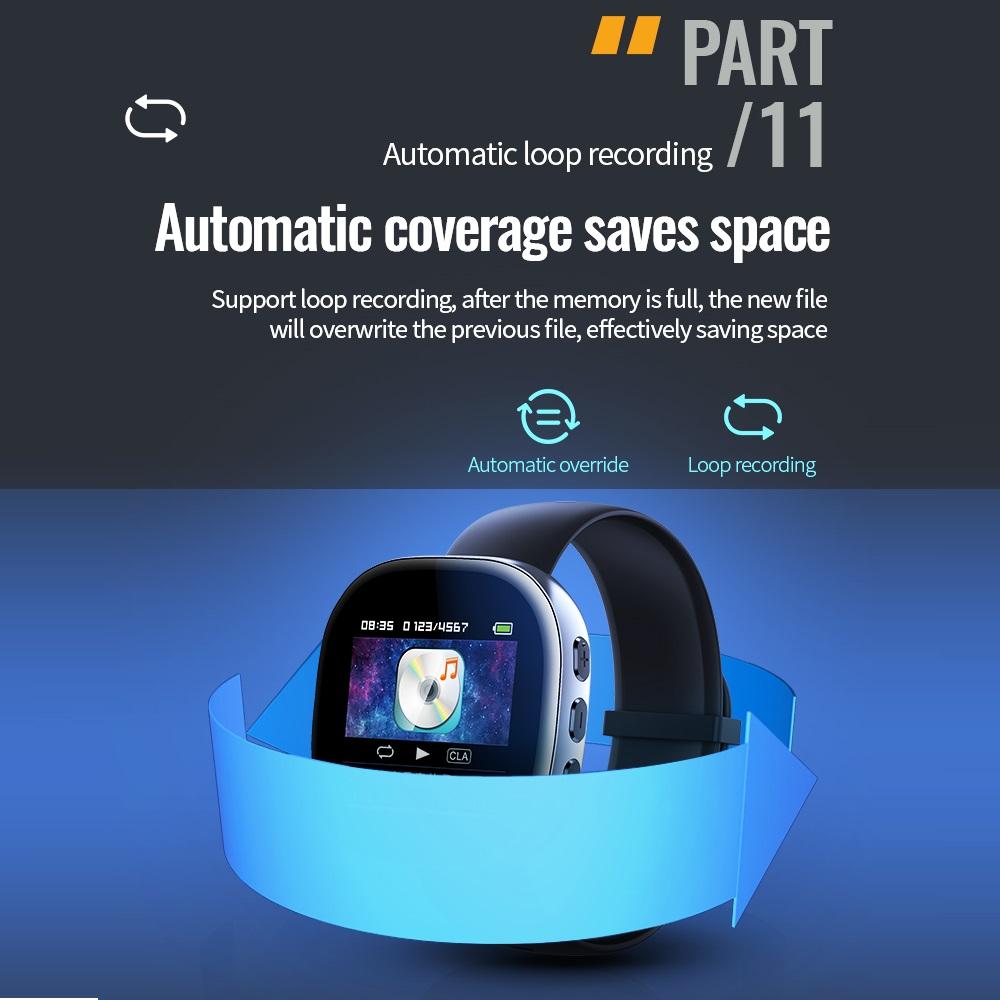 NOU Bluetooth 5.0 MP4 cu înregistrare cu o singură tastă Ieșire dictafon Înregistrare voce E-book Mp3 Music Player 8GB/16GB/32GB player video MP4