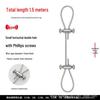 Adjustable Steel Wire Rope Lock for Hanging Lamps - Fastener Accessories and Buckles