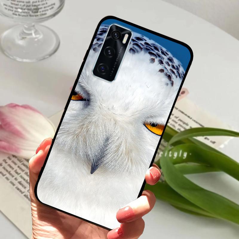 For Vivo V20 SE Case Animal Cartoon Soft Silicone Funda for Vivo V20 SE V2022 V2023 Phone Cover VivoV20SE Black Coque 6.44 inch