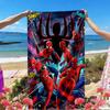 SpiderMan Print Beach Towel, Versatile Lightweight Absorbent Beach Towel for Pool Surf Yoga Bathroom, Perfect Birthday Holiday Gift