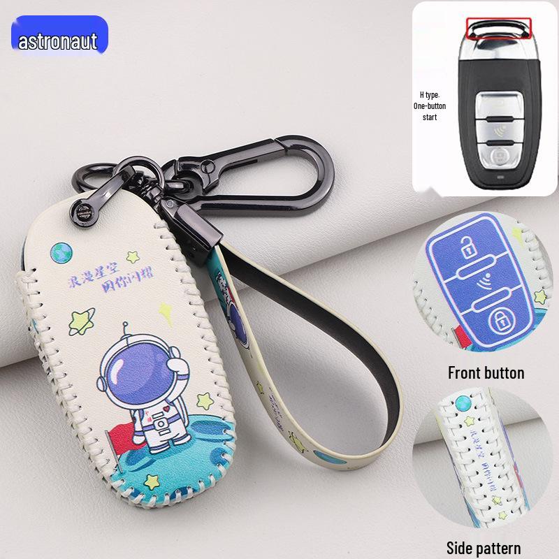 Cartoon Smart Key Cover with Buckle for Car Aftermarket Modifications - DS Master Hero