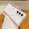 Magsafe Transparent Armour Magnetic Phone Case for Samsung Z Fold 5 4 6 3 Flip 6 4 5 3 5G Wireless Charging Protective Shockproof Business Cover