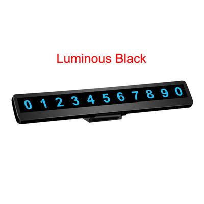 Auto Interior Phone Number Car Parking Number Plate Car Luminous Parking Number Plate Hidden Car Accessories Card
