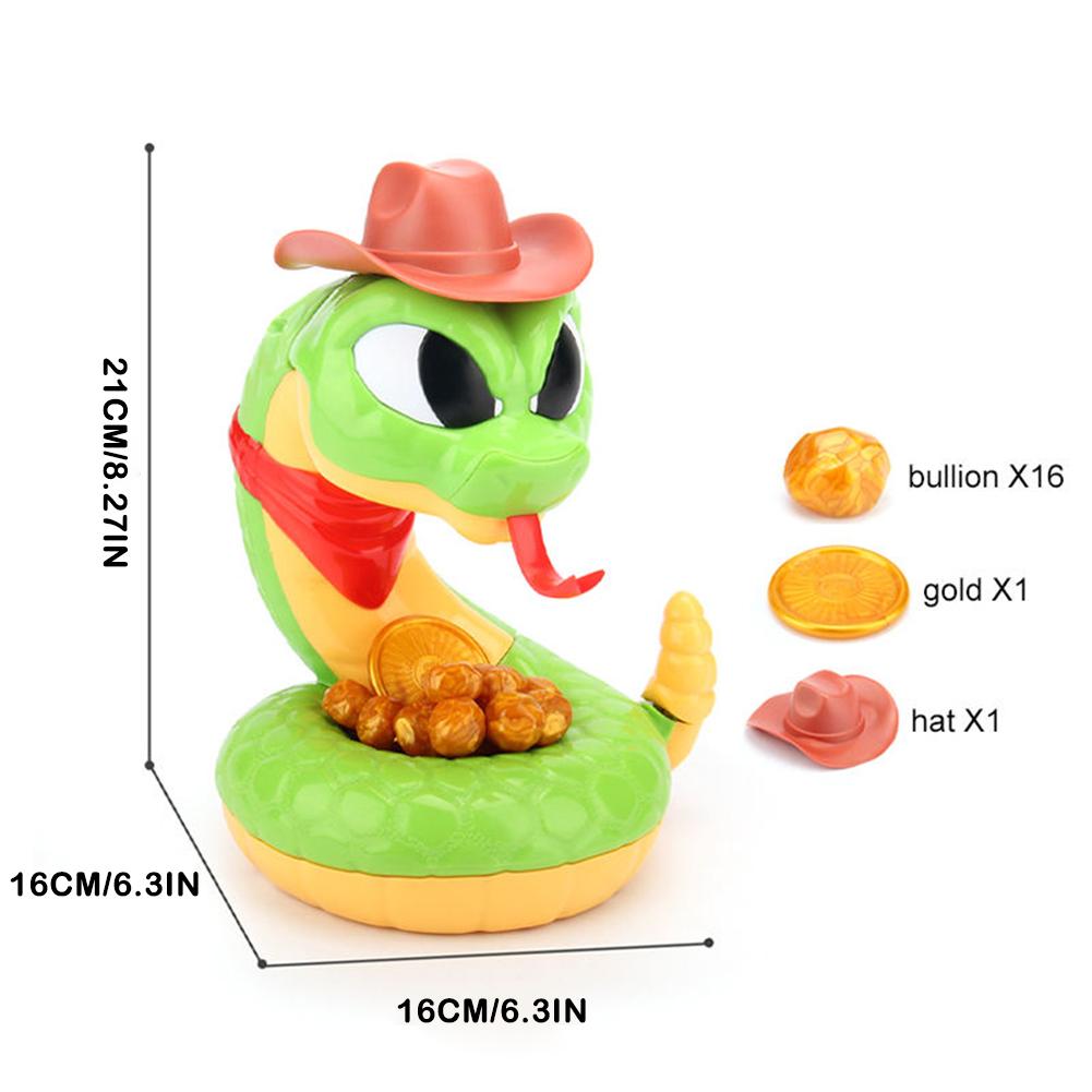 Electric Scary Rattlesnake Trick Toy Funny Desktop Multiplayer Interactive Toy Party Game Biting Hand Rattlesnake Antistress Toy