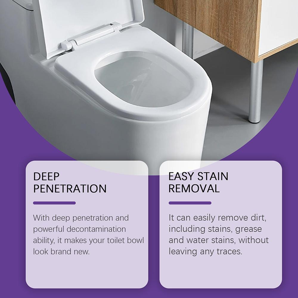 Toilet Bowl Cleaner Self Activating Stain Remover For Toilet Miracles Deep Supplies Foam Powder R5Y6