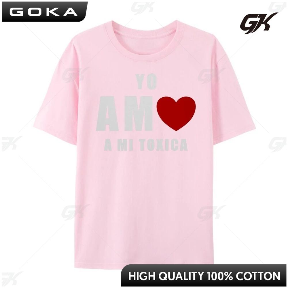 Yo Amo A Mi Toxica Valentinstag Einfache Grafik-T-Shirts Großhandel Unisex Geschenke für Männer Rund Kurzärmelig