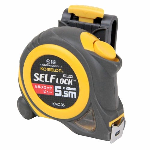 Komelon Convex Self-Locking View Tape, 25mm Wide, 5.5m, KMC-35B